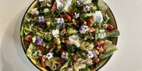 The foraged salad made with ingredients on the Stir Crazy doorstep. (Photo: Bianca Coleman)