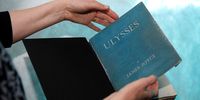 A first edition copy of James Joyce's novel ‘Ulysses’ before being shown to Prince William, Duke of Cambridge and Catherine, Duchess of Cambridge during a reception held by Irish Tanaiste (Deputy Prime Minister) Simon Coveney on 4 March 2020 in Dublin, Ireland. (Photo:  Phil Noble / WPA Pool / Getty Images)