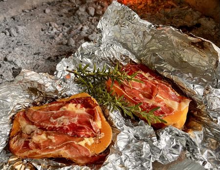 What’s cooking today: Butternut with prosciutto and feta