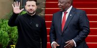His Excellency President Cyril Ramaphosa welcomes His Excellency President Volodymyr Zelenskyy of Ukraine at the Union Buildings in Pretoria on an Official Visit to South Africa. <br>The Official Visit to South Africa by President Zelenskyy is the first by a Head of State from Ukraine, and follows on the visit to Ukraine by President Ramaphosa, as part of the Africa Peace Initiative to Ukraine on 16 June 2023. (Photo: Siyabulela Duda) 24/04/2025.