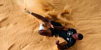 BRAGANCA PAULISTA, BRAZIL - MARCH 06: Brazilian triple jump athlete Samory Uiki exercises during a training session at CBaT Training Center on March 06, 2021 in Braganca Paulista, Brazil. Samory Uiki is close to qualifying to participate in the Tokyo Olympics.  (Photo by Buda Mendes/Getty Images)