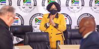 Former minister Nomvula Mokonyane testifies at State Capture Inquiry on September 03, 2020 in Johannesburg, South Africa. It is reported that Mokonyane was expected to shed more light on her relationship with Bosasa and its former CEO Gavin Watson. (Photo by Gallo Images/Papi Morake)