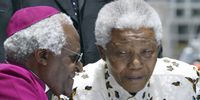 Desmond Tutu and Nelson Mandela. Photo: Ebrahim Pregnolato/Gallo Images