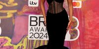 LONDON, ENGLAND - MARCH 02: (EDITORIAL USE ONLY) Maya Jama attends the BRIT Awards 2024 at The O2 Arena on March 02, 2024 in London, England. (Photo by JMEnternational/Getty Images)
