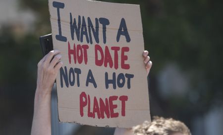 Protestors demand the end of profits over people