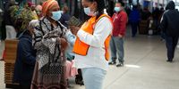 Volunteers telling people about Vooma weekend at Delft Mall, during the vaccination outreach programmes on October 02, 2021 in Cape Town, South Africa. (Photo: Gallo Images/Misha Jordaan)