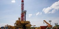 An oil drilling rig in the Ngiri 3 well pad at the Tilenga project, operated by TotalEnergies EP Uganda, part of the East African Crude Oil Pipeline (EACOP), in Buliisa, Uganda, on Wednesday, Oct. 25, 2023. The $4 billion EACOP infrastructure will transport 16,000 barrels of oil a day from Western Uganda to Tanzania's Tanga port on the Indian Ocean coast. Photographer: Luke Dray/Bloomberg via Getty Images