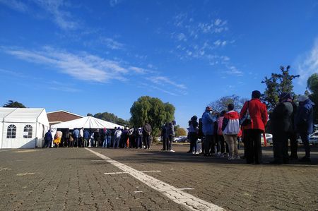 Chris Hani Baragwanath Hospital: Hope blooms in the queue for a Covid-19 vaccine jab