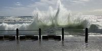 A wet Promenade, is there a face in the wave? Photographer: Adrian Botha<br>