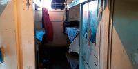 In 2017, an inspection by the Union of Argentine Construction Workers found three unregistered workers housed in an unsanitary shipping container at the Ian Fish Patagonian Seafood processing facility. The workers slept in crammed bunk beds with soiled blankets.(Photo: LU17 Radio Station)