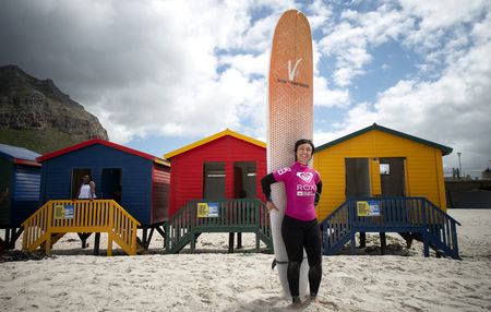Instead of succumbing to fear and anger after losing her sight, surfer Michele Macfarlane is making waves