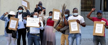Protesters at Pretoria embassy demand accountability for Mozambique corruption