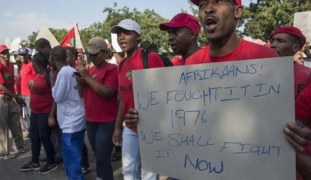GroundUp: In photos – protests and violence at Afrikaans high school in Gauteng