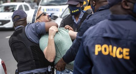 Two men arrested after Cape Town anti-vax protest goes awry