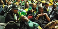 Some of the delegates faced back while president Cyril Ramaphosa was addressing them at the party's KwaZulu-Natal elective conference held at the Olive Convention Center in Durban on 24 July 2022. (Photo: Phumlani Thabethe)