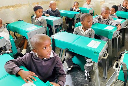 From jealousy to joy: Eastern Cape schools embrace revolutionary wheelie bag desks for learning