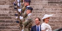 Queen Mathilde (R) of Belgium leaves after attending the traditional Te Deum mass on the National Day at the St Michael and St Gudula Cathedral, in Brussels, Belgium, 21 July 2024. Belgium marks its National Day on 21 July, commemorating the swearing-in of the first king of the Belgians, Leopold I in 1831.  EPA-EFE/OLIVIER MATTHYS