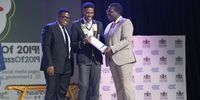 Siyayamthanda Prusent from Bhuulani Secondary School: Johannesburg central receives the award for excellence in physical science. Prusent says that all the sacrifices he made ‘were worth it’. (Photo: Chanel Retief)