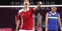 epa09385783 Chen Yu Fei of China reacts during the Women's Gold Medal match against Tai Tzu-Ying of Taiwan during the Badminton events of the Tokyo 2020 Olympic Games at the Musashino Forest Sports Plaza in Chofu, Tokyo, Japan, 01 August 2021.  EPA-EFE/Kimimasa Mayama