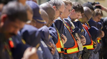 Honoured: South African police officers killed in the line of duty and those felled by Covid-19