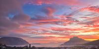 Fiery sunset, Hout Bay. Photographer: John Routley