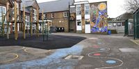 An empty playground at Edmund Waller school in south London, 19 March 2020. British prime minister Boris Johnson announced that schools close on 20 March in order to mitigate the spread of coronavirus. EPA-EFE/FACUNDO ARRIZABALAGA