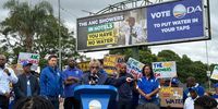 ANC demands that DA removes Lesufi shower billboard