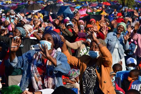 St Engenas Zion Christian Church resumes first Easter mass service since Covid pandemic