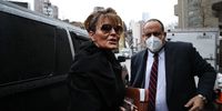 NEW YORK, NEW YORK - FEBRUARY 03: Former Alaska Governor Sarah Palin arrives at a federal court in Manhattan to resume a case against the New York Times after it was postponed because she tested positive for Covid-19 on February 03, 2022 in New York City. Palin, a one-time vice presidential candidate, has filed a libel lawsuit against The New York Times on claims that an editorial in the Times damaged a career as a conservative political commentator. The editorial was later partly retracted. (Photo by Spencer Platt/Getty Images)