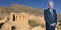 Lord Astor superimposed on Jebel Akhdar ruins (Photo: Parliament / Iain Overton)