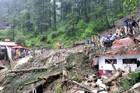 More than 50 people killed in India's Himalayas as rain triggers landslides