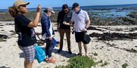 Brett Nussey explains how to pick soutslaai properly. (Photo: Bianca Coleman) <br>