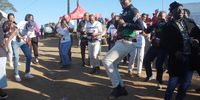 Political parties were in high spirit singing and dance  during a by election in ward 13 inMatimatolo near Greytown north of KZN  01 June 2022, Photo by Phumlani Thabethe
