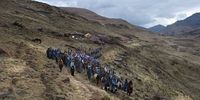 Molefi Ntsoele's body is carried to its final final resting place in the mountains of Lesotho on 8 September 2012