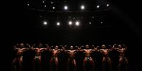 MELBOURNE, AUSTRALIA - APRIL 23: Bodybuilders compete in the Open Heavyweight division during the IFBB Pro Qualifier and Pro Show at the Plenary, on April 23, 2022 in Melbourne, Australia. (Photo by Robert Cianflone/Getty Images)