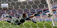 Goalkeeper Igor Akinfeev of Russia concedes the 0-2 goal during the FIFA World Cup 2018 group A preliminary round soccer match between Uruguay and Russia in Samara, Russia, 25 June 2018.  EPA-EFE/TATYANA ZENKOVICH 