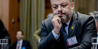 Tal Becker, Legal Counselor of Israel's Foreign Ministry looks on prior to the hearing of the genocide case against Israel at the International Court of Justice (ICJ). (Photo: EPA-EFE/Remko de Waal)