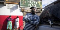 Tavern owner Andre Manuel stands outside his locked premises in Masiphumelele, Cape Town, during Covid-19 Lockdown restriction rules. (Photo: Alan van Gysen)
