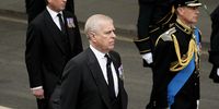 Peter Phillips, Prince Andrew, Duke of York and Prince Edward, Earl of Wessex arrive at Westminster Abbey for the State Funeral of Queen Elizabeth II on September 19, 2022 in London, England. Elizabeth Alexandra Mary Windsor was born in Bruton Street, Mayfair, London on 21 April 1926. She married Prince Philip in 1947 and ascended the throne of the United Kingdom and Commonwealth on 6 February 1952 after the death of her Father, King George VI. Queen Elizabeth II died at Balmoral Castle in Scotland on September 8, 2022, and is succeeded by her eldest son, King Charles III.  (Photo: Christopher Furlong / Getty Images)