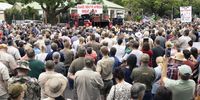 Afrikaaner farmers rally to show support for US President Trump in Pretoria