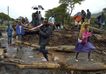 Death toll from Kenya landslides rises to 56 as heavy rains lash country's north west