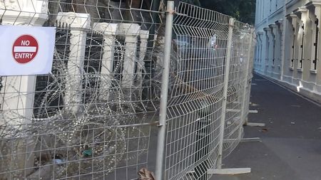 Parliamentary precinct: SAPS put up razor wire to keep out outsiders - but now investigates GBV assault among its ranks