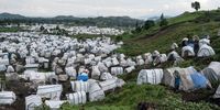 The Shabindu camp in North Kivu, DRC, in Apri, 2024. (Photo: Arlette Bashizi / Bloomberg via Getty Images)