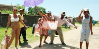 Supporters of Active Citizens Coalition sing and dance at the Bambayi voting station north of Durban, KwaZulu-Natal during the local government elections on 1 November 2021. (Photo: Phumlani Thabethe)