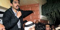 I a picture dated 2 February 2007, Bahraini Centre for Human Rights Abdulhadi Al-Khawaja addresses supporters as Haq Movement secretary-general Hassan Mushaima is hugged by a supporter in Jidhafs, on the outskirts of Manama, Bahrain. (Photo: EPA/MAZEN MAHDI  EPA/MAZEN MAHDI)