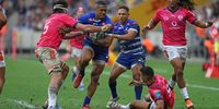 Leolin Zas of Stormers during the United Rugby Championship quarter final match between DHL Stormers and Vodacom Bulls at DHL Stadium on May 06, 2023 in Cape Town, South Africa. (Photo: Carl Fourie/Gallo Images)