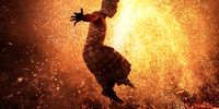  Balinese man jumps into the fire of burn coconut husks during the fire ritual on March 10, 2024 at traditional sub village of Nagi, in Gianyar, Bali, Indonesia. The mesabatan api ritual is held annually on the eve of Nyepi, the Hindu Day of Silence, the Balinese Caka New Year. The community in Pakraman Nagi village believe the mesabatan api ritual is a part of the cleansing the negative power on their self. Two groups of young men will be busy burning piles of dry coconut husks burst into flames, sending dozens of bare-breasted young men with headdresses and checkered cloths scurrying and kicking the burning husks. The group will bare-handedly grab two blazing coconut husks and threw them at their enemies, hitting them in the back. Others immediately took revenge, aiming at their opponents' faces. The celebration of the Nyepi festivities for Balinese Hindus in Indonesia, as the opportunity for self-reflection which is called mulat sarira. All the resident and visitors required to abide by the rules called Catur Brata Penyepian consist of amati geni (no open fires or flames), amati lelanguan (no pleasurable activities), amati karya (no work or labor) and amati lelungan (no journeys). (Photo by Agung Parameswara/Getty Images)