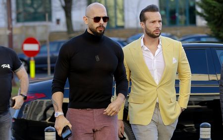 Internet celebrity Andrew Tate leaves Romania