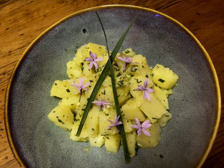 Potato salad, refreshed, zingy and sassy