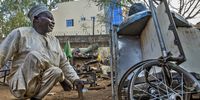 Polio survivor Aminu Ahmed Tudun-Wada, Chairman of the Polio Victims Trust Association who runs a metal workshop where polio survivors fabricate metal products including wheelchairs in Kano State, Nigeria, 2020. (Photo:© Andrew Esiebo/WHO)
